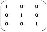 Double Bracket: 1	0	0  0	1	0  0	0	1  